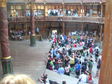 Prior to the start of the play, the 'pit' is only starting to fill with 'groundlings.' (July 20, 2006: London, England)