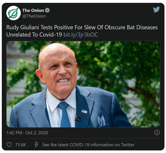 News from the Onion.
