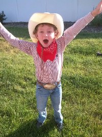 Andy’s little cowboy.