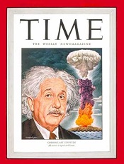 TIME Magazine cover -  Einstein and A-bomb.