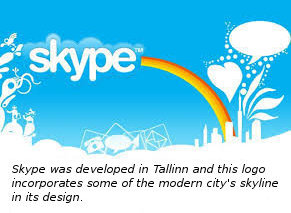 Skype logo.