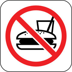 Do not eat sign